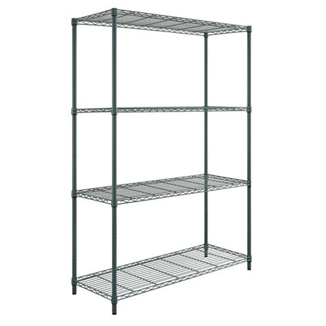 Quantum Storage Systems Wire 4-Tier Utility Shelving Unit (48-in W x 24 ...