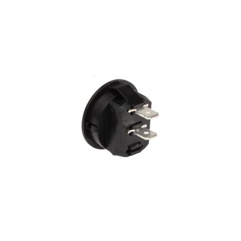 3a 250v Round Rocker Switch SPST Panel Mount Mini Black – Indian Hobby ...