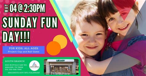 Sunday Fun Day: Cup & Ball Game (South Branch), 4310 Buffalo Gap Rd ...