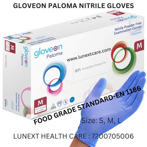 FOOD GRADE NITRILE GLOVES Chennai| Size S/M/L-100 Pcs-best price no1 ...