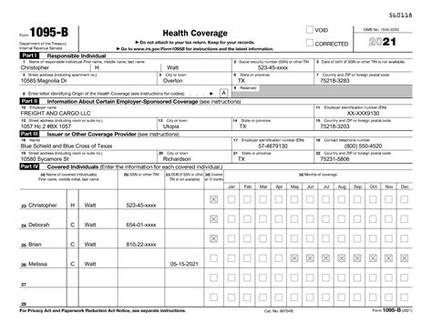 IRS Form 1095-B Automated Document Processing | Vantage Document AI