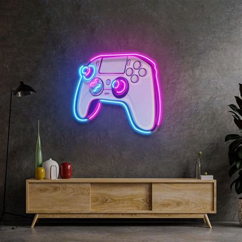 Stick Controller Cartoon LED Neon Sign Light Pop Art – Laser Cut Studio
