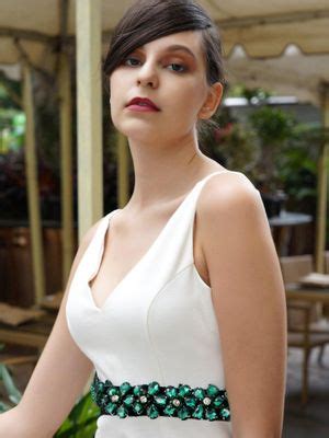 Buy Odette Attractive Black Elasticated Belt With Green Rhine Stones ...