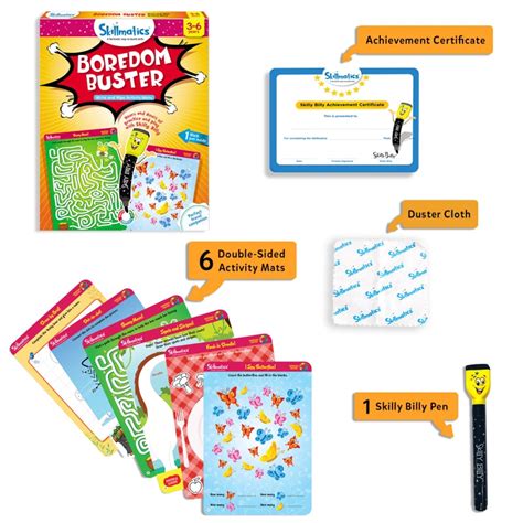 Boredom Buster | Reusable Activity Mats (ages 3-6) – Skillmatics