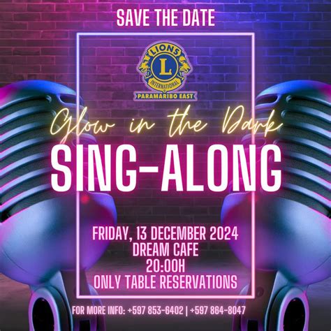 ?? Glow in the Dark Sing-Along Party: A Night to Shine! ?, Dreams Café ...