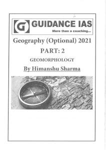 Himanshu Sharma Geomorphology Part-8 Geography Printed Notes By ...