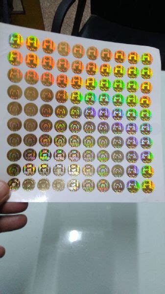 Security Hologram Stickers Manufacturer Exporter Supplier from Jaipur India