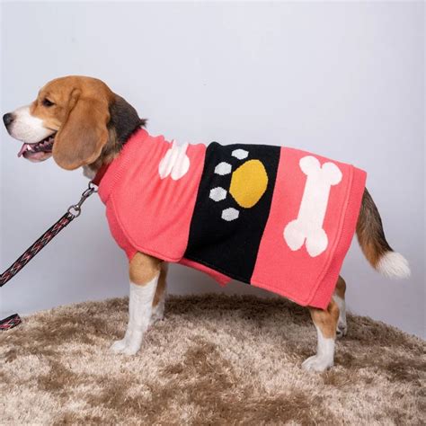 Petsnugs Bones and Paws Sweater for Dogs and Cats (Pink) | Supertails