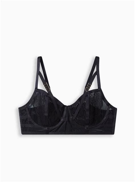 Plus Size - Straps And Lace Underwire Bra - Torrid