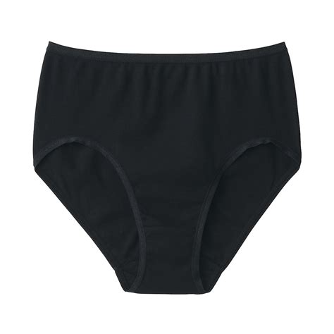 W's Ribbed high-rise shorts LADY M Black | MUJI