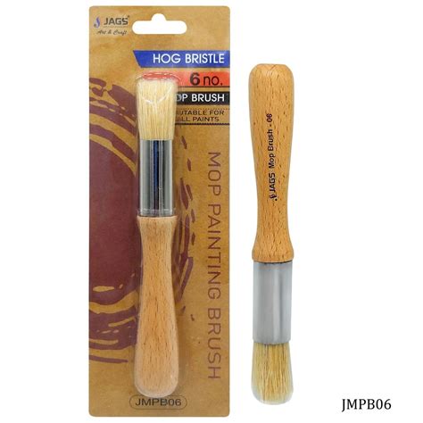 Hog Bristle Mop Painting Brush (Size No. 6) – Inkarto