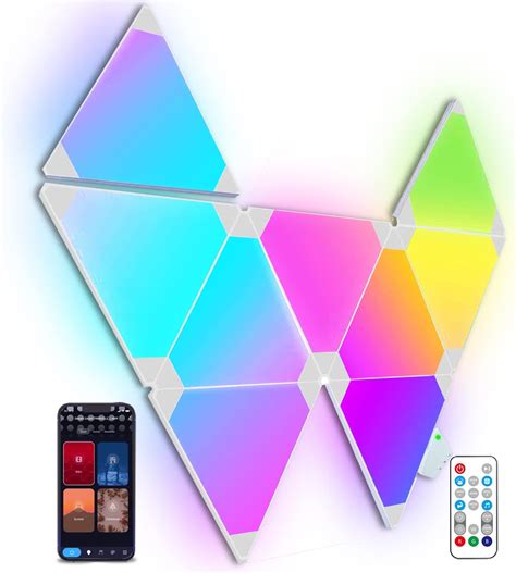 Kangtaixin Hexagon LED Lights — 8 Pack Hex Wall Light RGB Gaming Panels ...