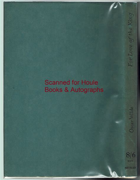 For Love of the King. A Burmese Masque by Wilde, Oscar: Fine Hardcover ...