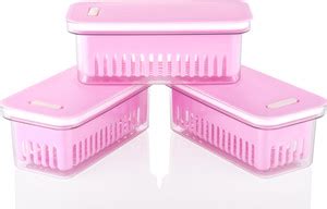 SANCORP Fridge Storage Or Grocery Storage Container with Drainer, Air ...