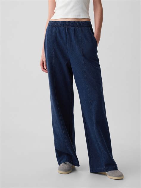 Seamed Wide-Leg Sweatpants | Gap