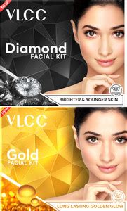 VLCC Diamond Single Facial Kit and Gold Facial Kit - Price in India ...