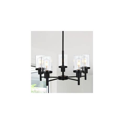 PRYNDON 5 Light Farmhouse Chandelier with Cylinder Clear India | Ubuy