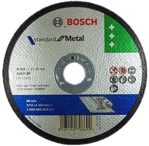 BOSCH 2608603412 4 inch metal cutting wheel 10pc set Metal Cutter Price ...