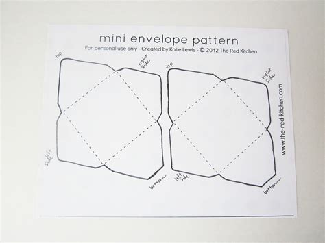 Image result for DIY Small Envelope Template