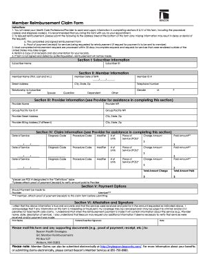 Beacon Health Claim Form - Fill Online, Printable, Fillable, Blank ...