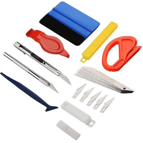 GISSVOGEEEK Wallpaper Smoothing Tool Kit, 27 Pcs in 1 Vehicle Vinyl ...