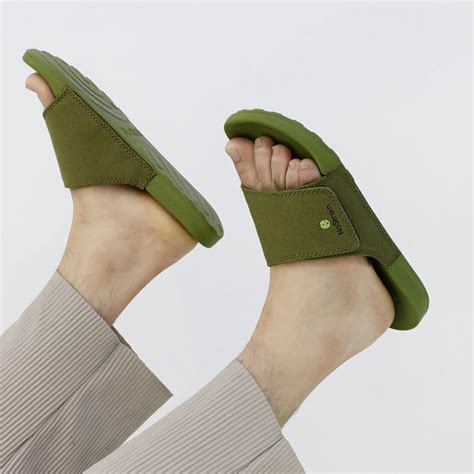 Canvas Sugar Sliders - Olive Green Sliders for Men (Geva 5)