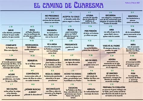 Calendario de Cuaresma 2025 – Odres Nuevos