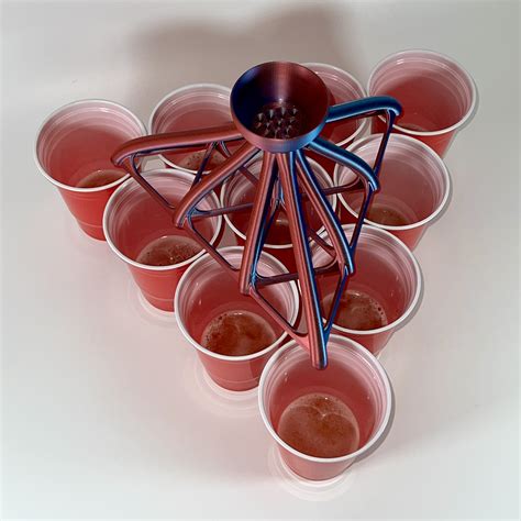 🍺 Beer Pong Funnel Dispenser Beerpong Partygame 10 Cups・ 3D File for 3D ...