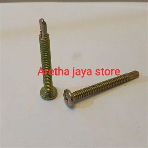 Jual skrup sds wafer head 10x45 / skrup self drilling screw - Jakarta ...