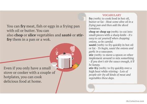 Image result for Cooking Vocabulary Examples