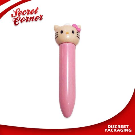 Secret Corner Eve Hello Kitty 7-Speed Medium Dildo Vibrator G-Spot Sex ...