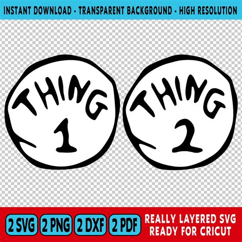 Thing 1 And Thing 2 Logo Printable - Free Editable Printables – Design ...