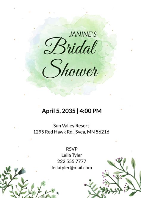 Free Abstract Bridal Shower Invitation Template to Edit Online