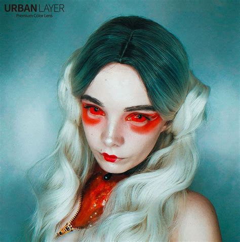 CrazyLab Red Sclera Circle Theatrical Contact Lenses