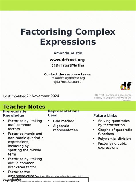 Image result for Factorising Complex