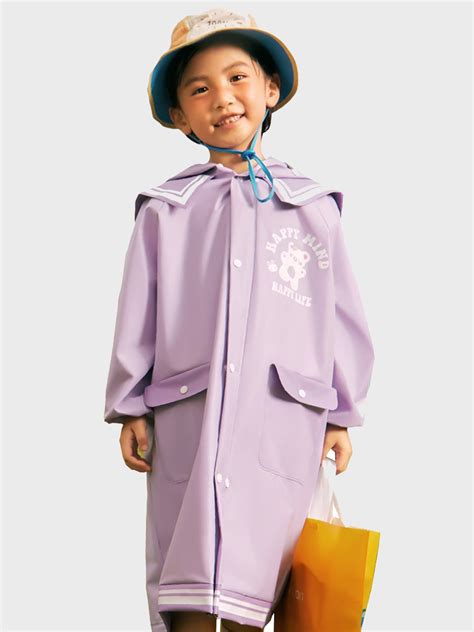 Little Surprise Box,Japanese Style Purple Sailor Collar Raincoat for ...