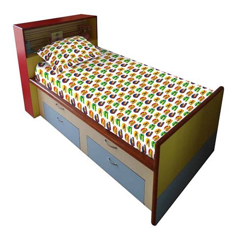 Buy The Kids Decor Helmet Premium Single Bed Sheet (60" x 90") with 1 ...