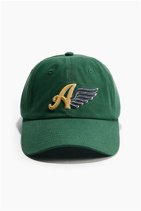 Cotton twill cap - Green/A - Men | H&M IN
