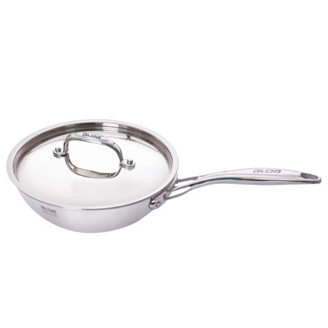 Buy Alda Tri-Ply Stainless Steel Wok Pan 22 Cm with Lid (Long Handle ...