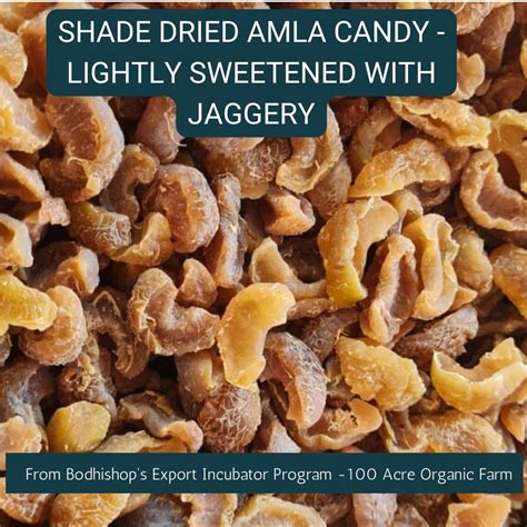 Shade Dried Amla Candy - Lightly Sweetened with Organic Jaggery ...