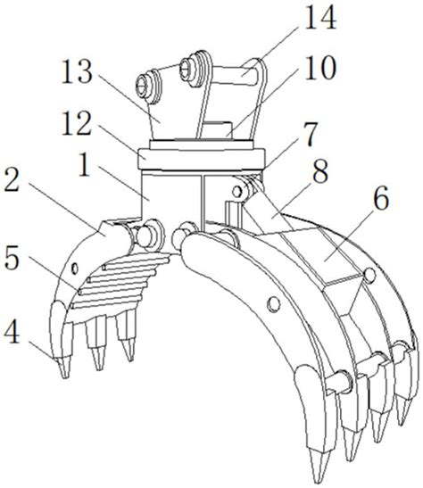 一种抓钢机抓手结构的制作方法
