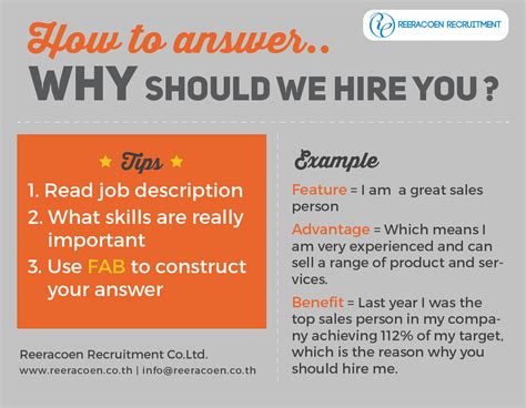 Helpful tip on answering the most-frequent interview question "Why Should We Hire You?" # ...