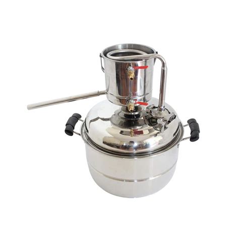 Buy 10L Alcohol Distiller Home Brewing Kit Stainless & Copper Cooling ...
