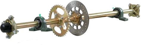 Knwigoe 44 Go Kart Rear Axle Kit DIY Go Cart Axle Kit with India | Ubuy