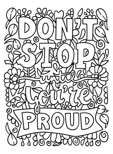 Coloring Pages With Inspirational Quotes Coloring Pages