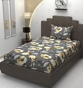 Buy TIB Presents Luxurious Glace Cotton Super Soft 210 TC Elastic ...