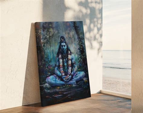 Lord Shiva Statue Hindu God POSTER Hindu Art Shiva Print Hindu Decor ...