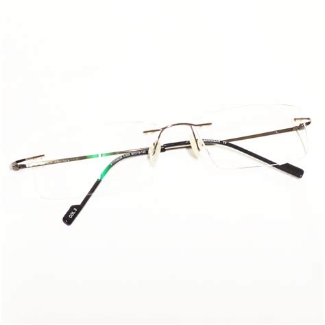 Grey Rimless Computer Glasses with Anti Glare Coating Lens – Glasses ...