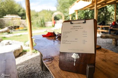 Menu at Cafe Cloud, India, 2MWC+93F